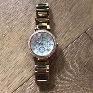 Michael Kors Chronographic Rose Gold Watch